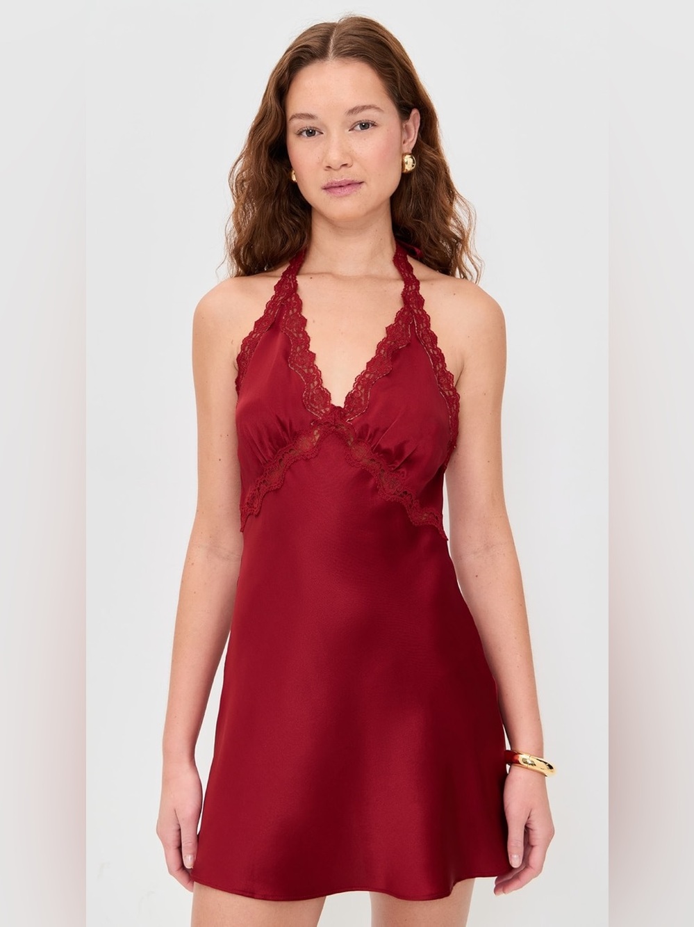 Reformation Monica Silk Dress